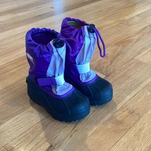 Sorel Winter Snow boots, Snow Otter, size 9 toddler, purple